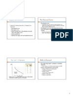 Supply and Demand The Demand Curve: Lecture 3 Outline (Note, This Is Chapter 4 in The Text)