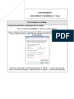 Configuración de Modems Gilat SEII y Idirect PDF