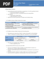 Report On Conventions of An MA Thesis PDF