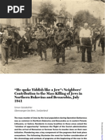 Download Neighbors Contribution to the Mass Killing of Jews in Northern Bukovina and Bessarabia July 1941 - S Geissbhler by Moldova_since_1359 SN271986565 doc pdf