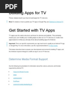 Building Apps for TV