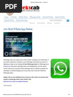 Download 100 Best WhatsApp Status  GeeksCab by Karthikeyan SN271993304 doc pdf