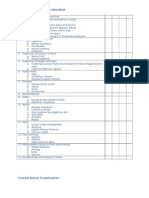 General Examination Checklist