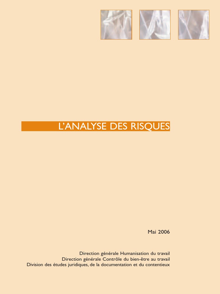 Guide sur l'analyse des risques au travail | PDF | Risque | Gestion des ...