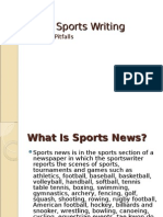 Basic Sports Writing