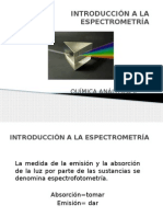 Introducción A La Espectrometría