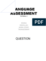 Language Assessment: Irdina Rindillah Aqma Izzati Tavaneswary