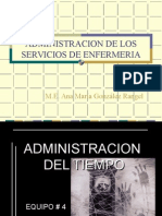 Administracion de Los Servicios de Enfermeria