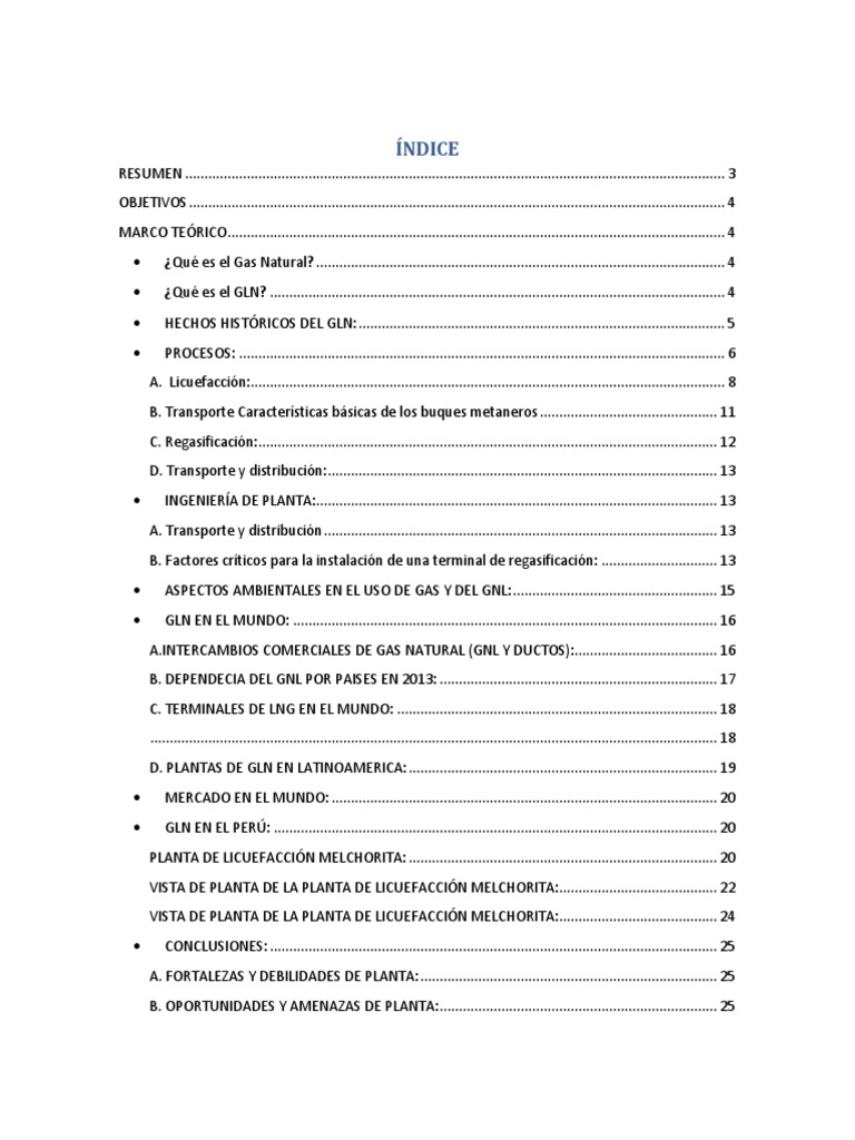 Historia y Procesos del Gas Natural Licuado | PDF | Gas natural licuado ...