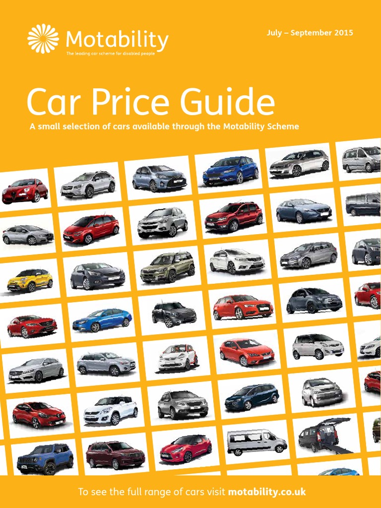 Motability Car Price Guide 2015 | PDF | Motor Vehicle Manufacturers ...