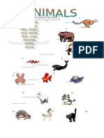 Bear, Panda, Cat, Bird, Goat, Dog, Snake, Cow, Turtle, Fish, Crab, Cheetah, Whale, Horse