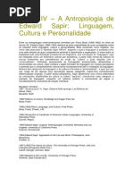 A Antropologia de Edward Sapir