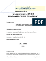 Determinacion de Hidroxiprolina en Orina