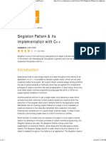 Singleton Pattern & its implementation with C++ - CodeProject