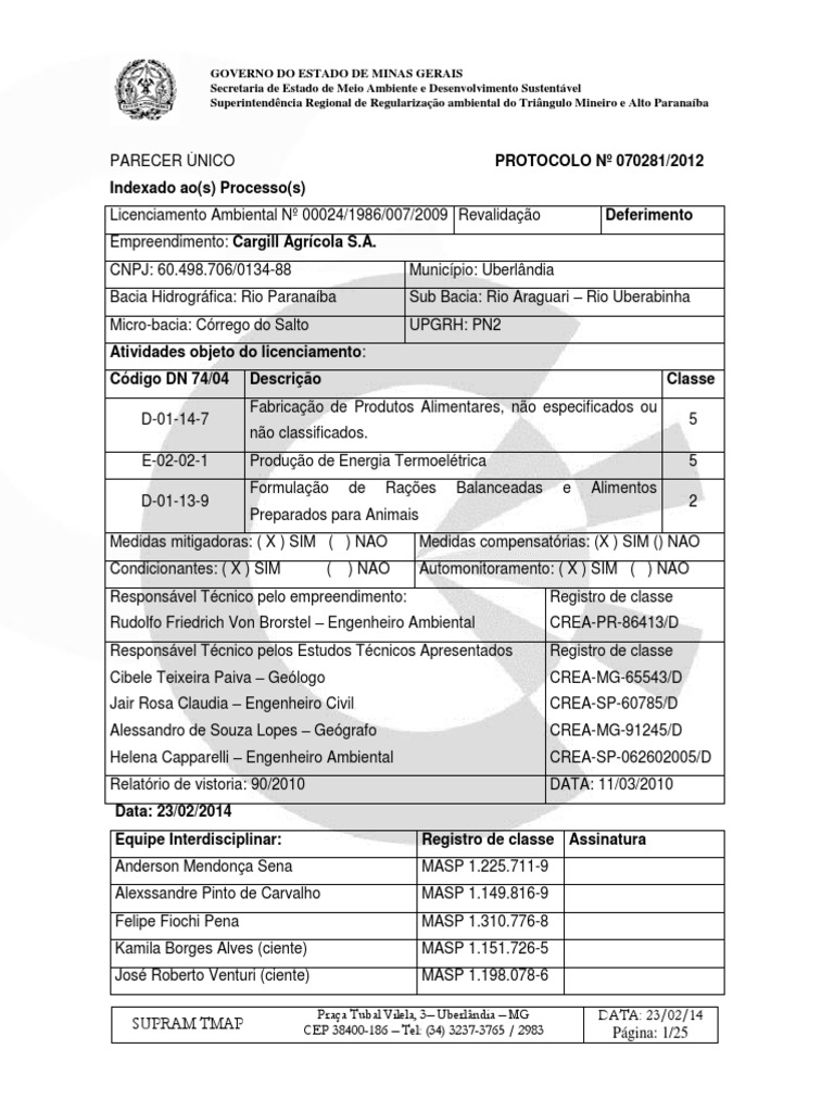 ITEM 11.1 Cargill Agrícola SA PU PDF Desperdício Reciclagem