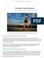 Workout of The Week - Fartlek Session - Competitor PDF