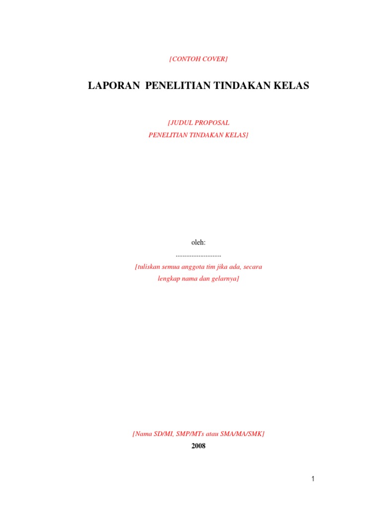 Format Laporan Ptk Pdf Pdf