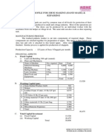 Project Profile For Shoe Making (Hand Made) & Repairing: Fixed Capital