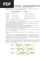 Subnetting Tutorial