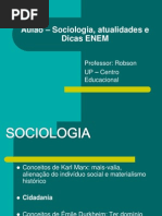 Sociologia Robson Atualidades e Dicas Enem EM 24-10