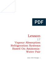 Vapour Absorption Refrigeration Systems Based on Ammonia-Water Pair 2