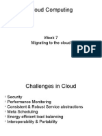 Cloud Computing: Week 7 Migrating To The Cloud