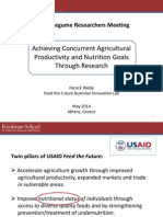 Incorporating Nutrition into Feed the Future Research Programs