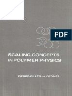 (Pierre-Giles de Gennes) Scaling Concepts in Polymer Physics