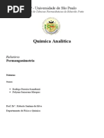 Quimica analitica instrumental Permanganometria Curso Farmaica Bioquimica