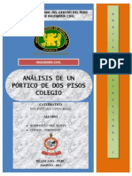 189769014 Analisis de Un Portico de Dos Pisos Con Cuatro Vanos Colegio