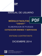 Manual USHAY - Pliegos - Cotización ByS - Entidades Contratantes PDF