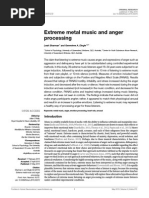 Extreme Metal Music and Anger Processing