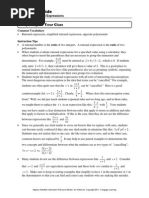 Simplifying Rational Expressions Activity Book