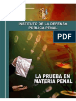 La Prueba en Materia Penal - Idpp - Guatemala