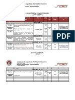 Cronograma Planificación Financiera