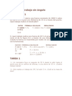 Cálculo del trabajo sin y con ángulo: remolcadores, bloques y mensajeros