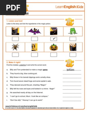 Stories the Magic Spell Worksheet Final 2012-10-10