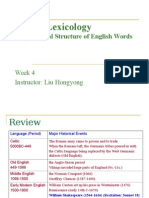 English Lexicology Morphological Structure of English Words