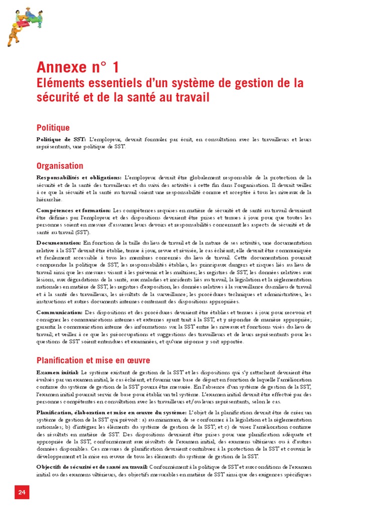 Système de gestion SST : éléments clés | PDF | Sécurité | Audit