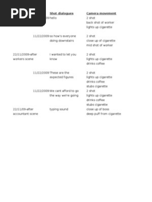 Production Schedule (Office)