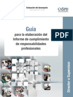 Guía para la elaboración del Informe de Cumplimiento de Responsabilidades Profesionales.