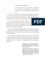 Gestão Do Conhecimento e A Inteligência Competitiva