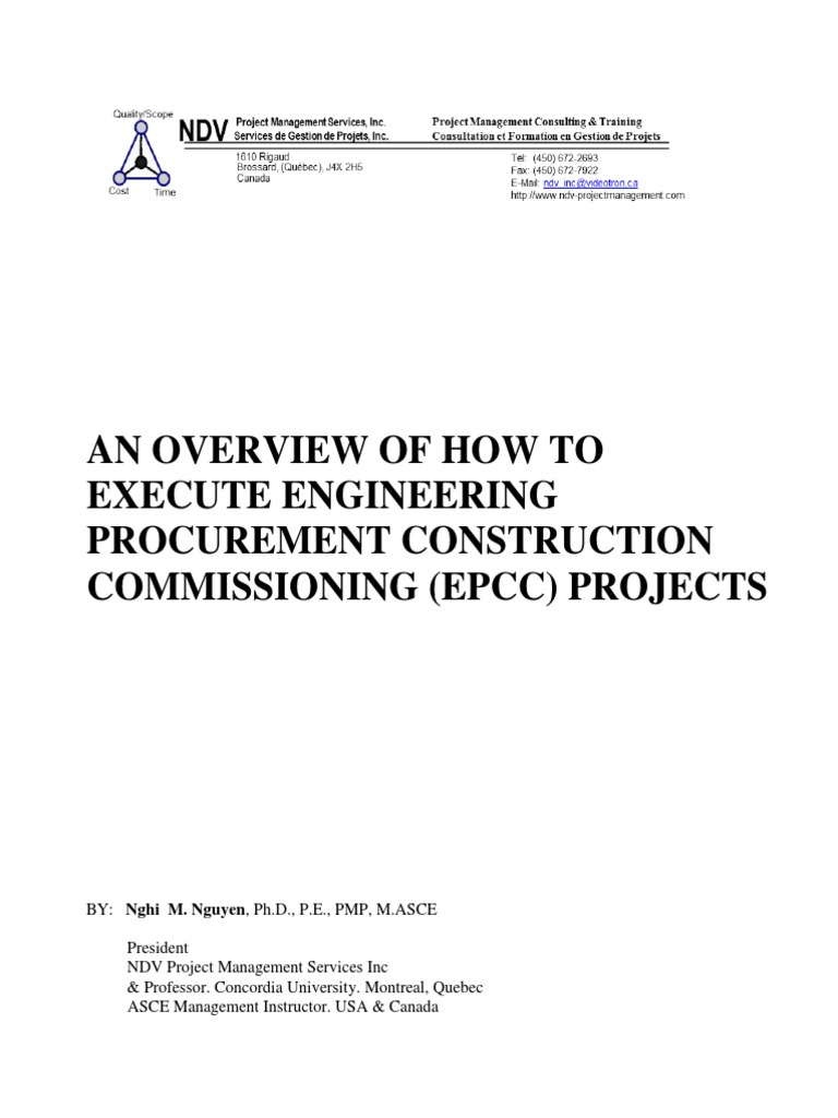 EPCC Project Execution Overview | PDF | Specification (Technical ...