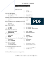 MCQ of Financial Statement Analysis