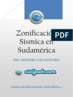 Zonificación Sísmica en Sudamérica - Ing Nestor Luis Sánchez