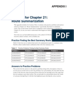 Practice For Chapter 21: Route Summarization: Appendix I