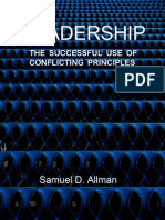 The Successful Use of Conflicting Principles in Leadership