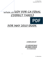 Case Study CA Final May 2010 Direct Taxes