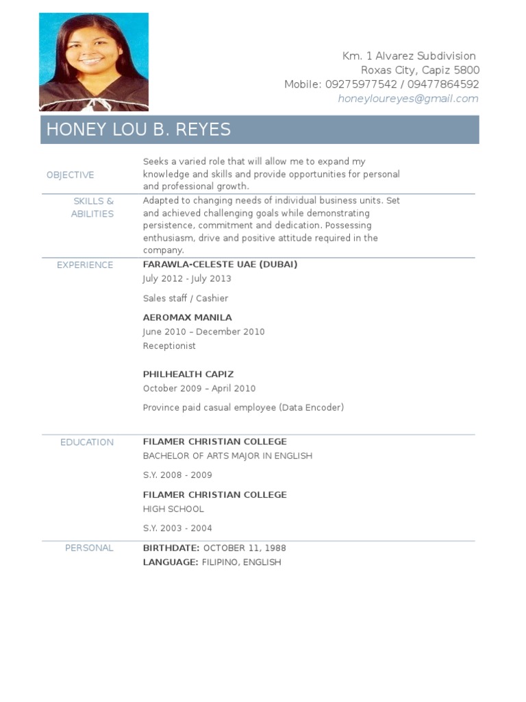 CV For Local Employment | PDF | Career & Growth