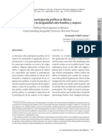 La Participación Política en México. Entendiendo La Desigualdad Entre Hombres y Mujeres PDF